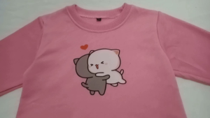 WILIANDI Baju Sweater Anak Perempuan Crop Top Korea Style Cute Kawai Atasan Anak Remaja Usia 4-13 Tahun Korean Style Trend Terbaru