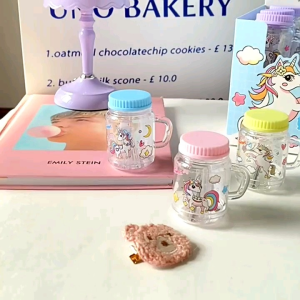 Kawaii cup design sharpener sanrio stationary arylic transparent milk cup tea cup kuromi melody hello kitty