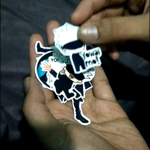 Stiker Vinil Anti Air Anime Jujutsu Kaisen  untuk laptop case handphone dan lainnya