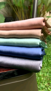 PASHMINA CREDENZA SILK PREMIUM LASER CUT / PASHMINA MALAY SATIN CRINKLE SILK LASER CUT