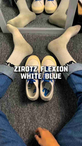 Sepatu ZIROTZ | Sepatu Pria Wanita Flexion Whiteblue Low Sneakers