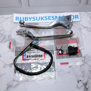 Silver beat pop 5item paket handle handel kiri kanan set switch rem set dan per handel beat pop beat esp beat fi Cbs Vario 150 old Vario 125 old led