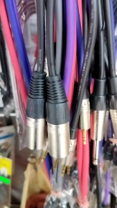 สายXLRผู้2 แจ็คโมโน2 เป็นสายคู่1ชุด 2เส้น สาย Dynacom หัวแจ็ค ยี่ห้อMitsumi