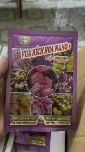 Vua kích hoa cực mạnh - Phân bón chuyên dùng kích hoa tạo nhiều nụ ra hoa đồng loạt hoa tươi màu bông to - dạng gói 40gram