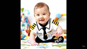 Set Baju Anak Bayi Laki Laki Pilot Usia 0 Sampai 12 Bulan | baju bayi laki laki 0 sampai 6 bulan | baju bayi laki laki 6 sampai 12 bulan