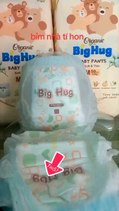 Bỉm Tả Quần Oganric Big Hug Cao Cấp Bo Chun Đệm Mây Mềm Mại Cho Bé Yêu