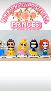Pajangan Dashboard Mobil Karakter Princess