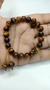 Gelang Batu Alam Asli Tiger Eye 8mm