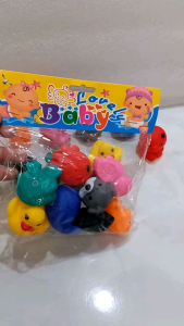 Mainan Animal Karet Pencet Bunyi Cit Cit Mainan Vynil Karet isi 8 pcs