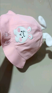 CAE - Topi Anak 0-2 Tahun Laki Perempuan Animal Paw Bordir Squeeze Bucket Hat Import
