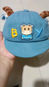 Topi Bisbol Anak 0-2 Tahun Chicco Cow Baseball Hat Import