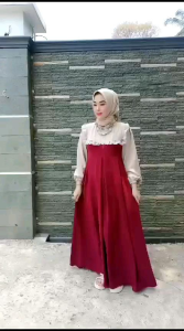 Alexsa Dress Wanita Muslim Simpel dan Elegan