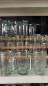 Gelas Es Bintik - Gelas Es Teh Manis - Gelas Kopi Tubruk -Gelas Warung Makan - Gelas Kaca Tinggi