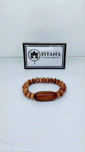 GELANG COUPLE KAYU GALIH BIDARA ARAB KOMBINASI PLAT