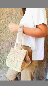 Aura Raffia Handbag - Raffia Bag - Native Bags - Wedding Bag