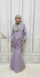 Raisa Embroidery Kurung Moden Lace by Ayanna Exclusive