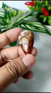 batu akik motif kembang real picture top quality natural