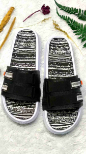 Sandal slide pria upper lock phylon hjp motif kekinian/Sandal selop slipon karet