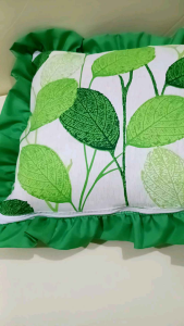 Geena trow pillowcase with ruffles (16×16inches)