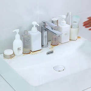 Set Rak Dinding Kamar Mandi Flexible Organizer Bathroom-Rak Wadah Sabun Tempel Dinding Siku Terbaru-Tempat Sabun Tempel Dinding Kamar Mandi-Seat Wall Rak Tempel Dinding Tempat Sabun