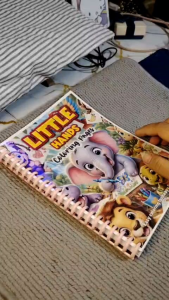 Little Hands Coloring Notebook 40 Pages Plus Free 15 Pages and Crayons