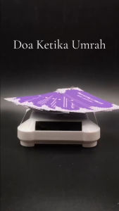 KL Stock 9Pcs Nota Doa Ketika Umrah Haji Travel Size Flash Card