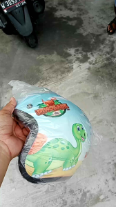 Helm Bogo Anak Retro Classic SNI 2-7 Tahun Aneka Motif Lucu Dan Murah dinosaurus dino kuromi