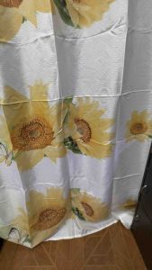 220x140cm Sun Flower Print Curtain