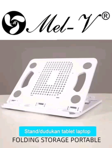 STAND HOLDER LAPTOP NOTEBOOK TABLET ROTASI 360° FOLDABLE COOLING PORTABLE