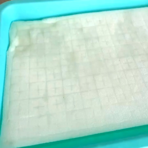 ฟองน้ำเพาะเมล็ด ปลูกผักไฮโดรโปนิกส์ เนื้อเสีย 96 ช่อง แบบมีขอบ