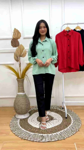 kemeja atasan wanita kekinian