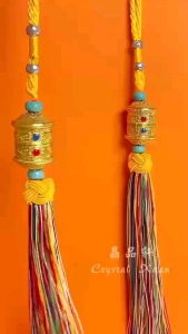 [MY🇲🇾 Ready Stock]愿望成真 · 转运旺运 · 藏传民族六字真言密宗转经轮挂件