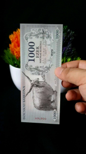Koleksi Unik Langka Asing Hungary Local Money 1000 BOCSKAI KORONA 2017