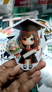 Kartun Wisuda | TROPPER Wisuda | Kartun Wisuda | GRADUATION |  isi 8 pcs Gifts Untuk Wisuda Aksesoris Graduasi Dek Koleksi Pakaian Wisuda - Lazada