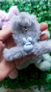 Kẹp lôngkẹp đỉnh đầu gắn charm 2 mặt dễ thương