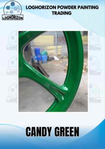 1KG CANDY GREEN - S18 - POWDER COATING PAINT