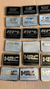 Emblem HUGGER VARIASI Stainles airblade Quality Premium TERMURAH FREE REQUEST