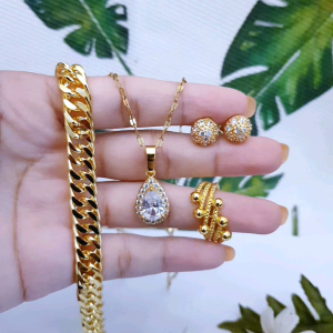 Xuping Set Perhiasan Wanita Gold Xds096