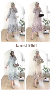 JAMSI MIDI DRESS: Dress Elegan Wanita untuk Acara Formal