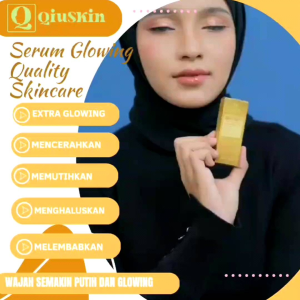 QiuSkin Serum Extra Glow Skincare Pemutih kulit wajah Dan Penghilang flek hitam Bpom