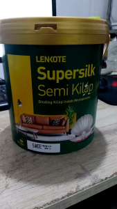 Cat Tembok Interior Avian Lenkote Supersilk Anti Noda Semi Kilap 25L Cat Avian Tembok Supersilk 25 L