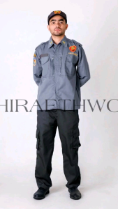 SERAGAM LINMAS TERBARU WARNA ABU ABU STELAN SATLINMAS TERBARU