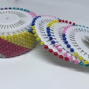 Daily Pins | Dressmaker’s Pin with Colorful Pearl Head for Sewing