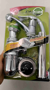 อุปกรณ์ติดตั้งอ่างล้างหน้า(ไม่รวมอ่าง) ประกอบด้วย ก๊อกอ่างท่อน้ำทิ้งสายน้ำดีสะดืออ่าง ใช้ติดตั้งกับอ่างล้างหน้าทั่วไป ครบชุด มีให้เลือกเหมาะกับการใช้งานะ