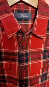 Kemeja Flanel Maru Original Second Size M