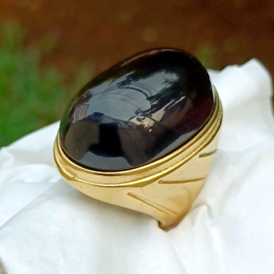 CINCIN BATU BIG SIZE KECUBUNG WULUNG HITAM PEKAT TEMBUS SENTER