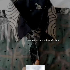 Wijayabatik Kemeja Batik Pria Berfuring Lengan Panjang M L XL XXL 3XL