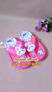 Sandal Anak Perempuan Rabbit Motif Kartun Anti Slip Nyaman - Warna Cerah & Desain Trendi