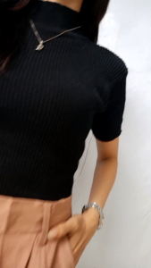 Celana Kulot Wanita Loose Pants Trouser Haighwaist Pinggang Karet Untuk Kerja dan Casual