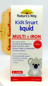 Siro bổ sung sắt & các vi chất cần thiết cho bé kids smart multi iron liquid 200ml